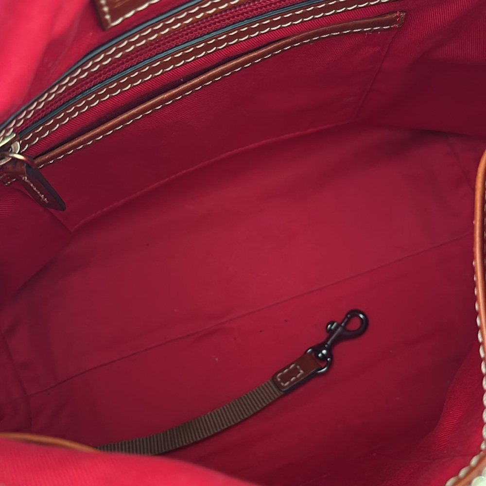 Dooney & Bourke Brown Leather Pebble Grain Paige Sac Hobo‎ Bag - Picture 13 of 16
